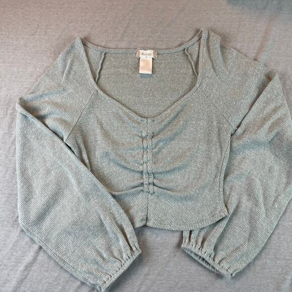 Bundle 4 Altar'd State Shirts Sweater Tops S M White Gray Brown - Picture 12 of 14